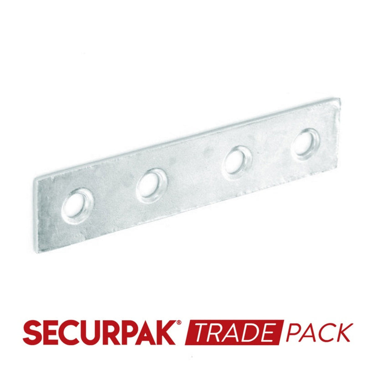 Pack of 10 Securpak 150mm zinc mending plates