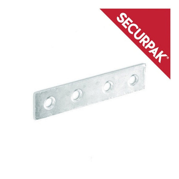 Pack of 5 Securpak zinc plated 75mm mending plates