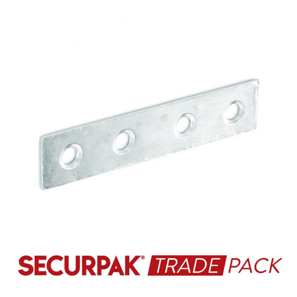 Securpak zinc plated 75mm mending plates pack of 10