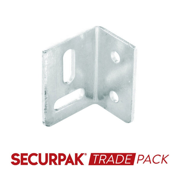 Pack of 10 Securpak zinc plated 38mm stretcher plates