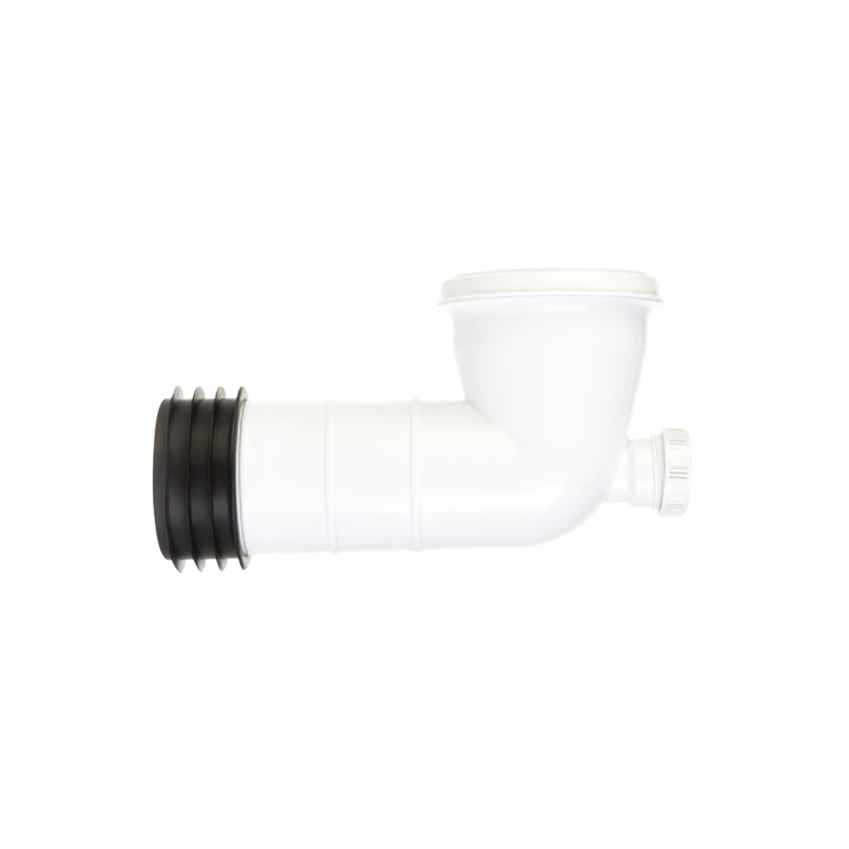 Securplumb bent WC pan connector with access