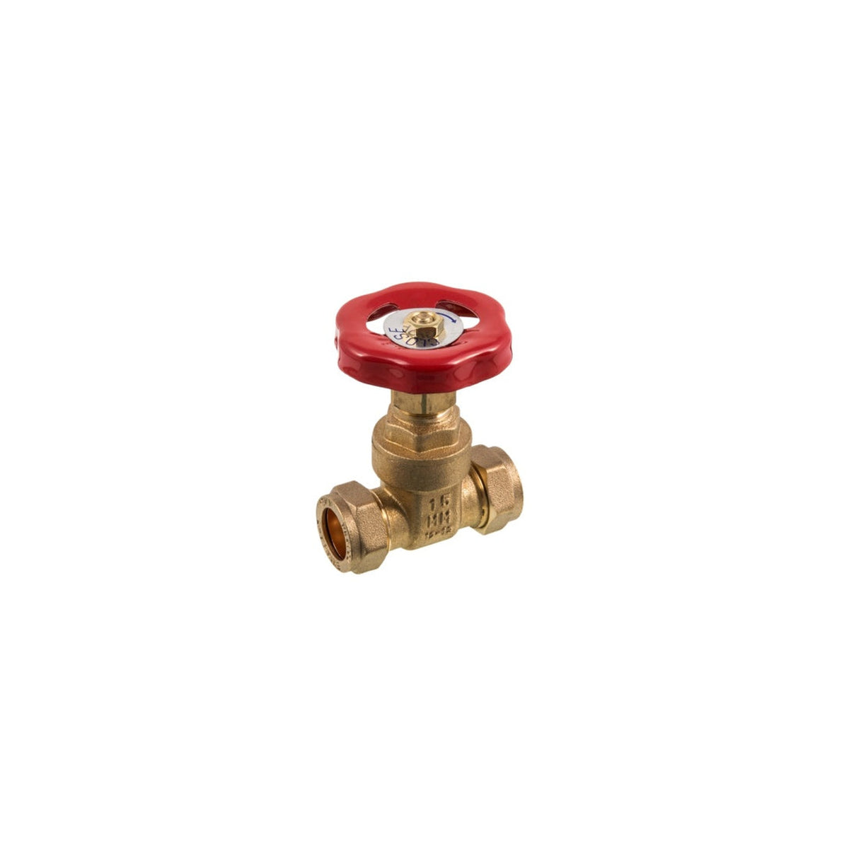 Securplumb 15mm brass CXC gate valve