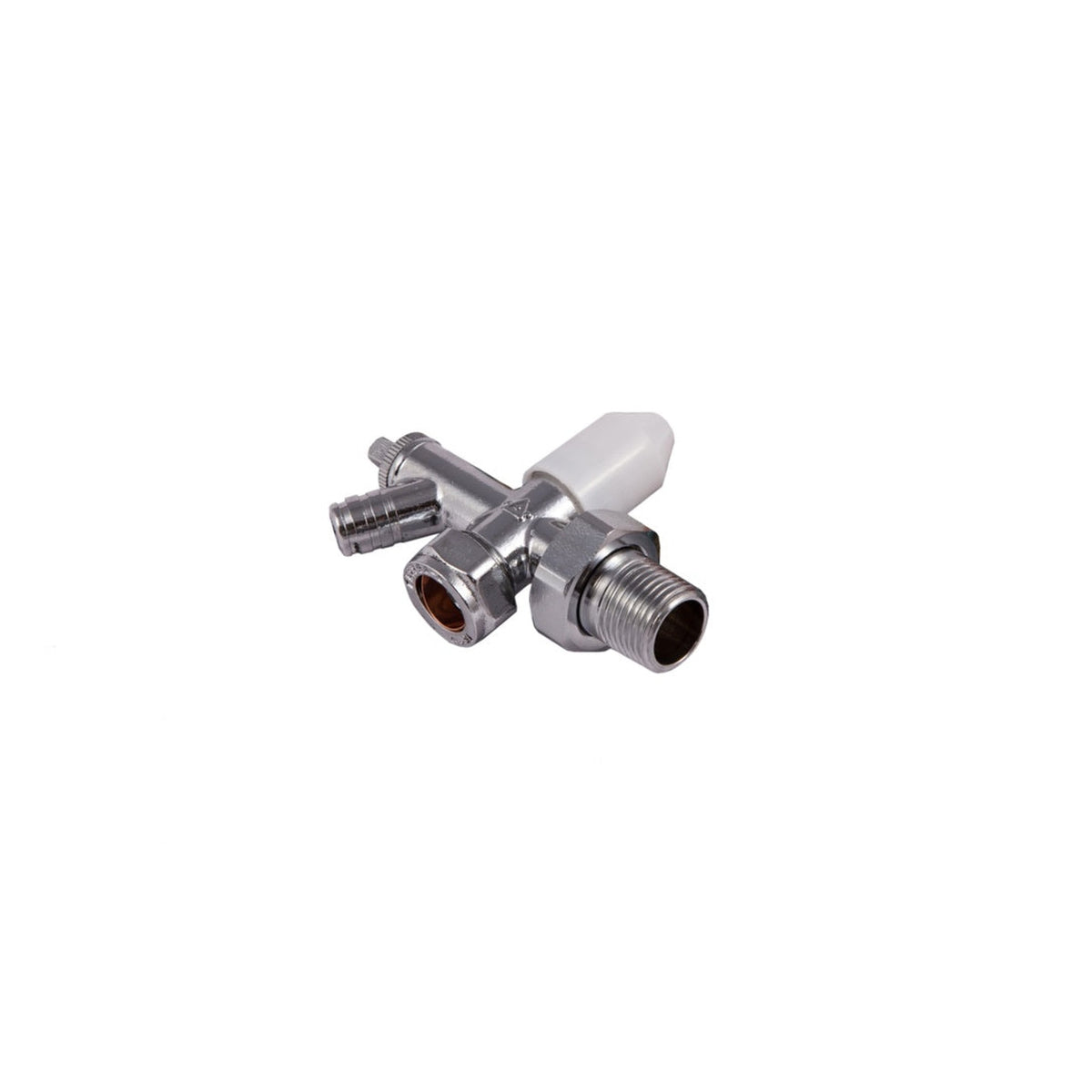 Securplumb chrome plated radiator valve and drain off 10mm