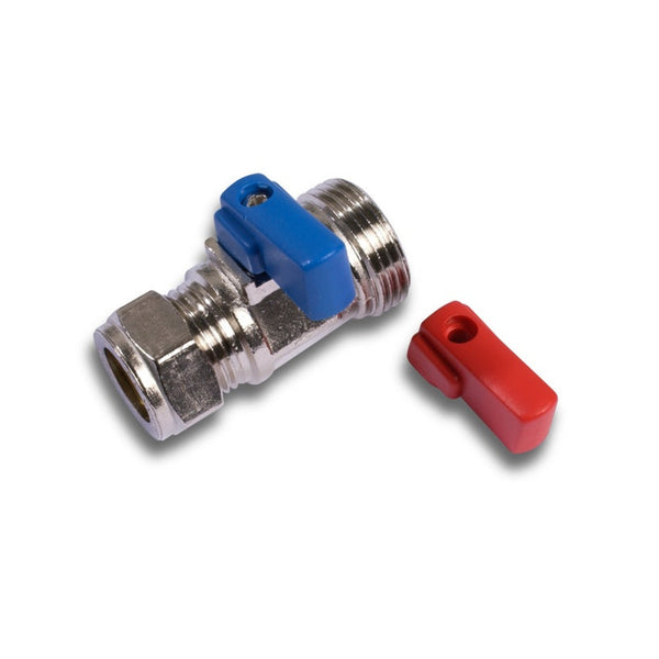 Securplumb chrome straight washing machine tap 15mm x 3/4 inch