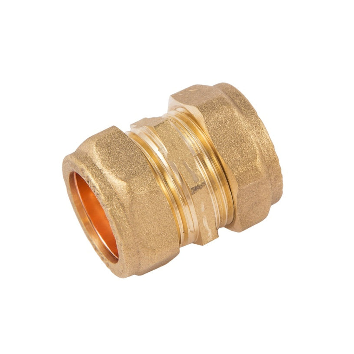 Securplumb 15mm compression straight connector