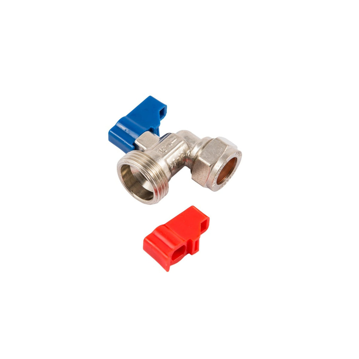 Securplumb chrome plated angle washing machine tap