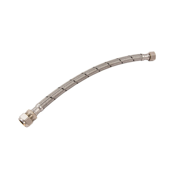 Pair of Securplumb 300mm flexi tap connectors 22mm x 3/4 inch