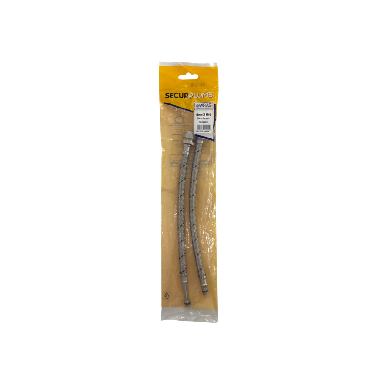Securplumb flexi tap connectors with valve, pack of 2, view 2