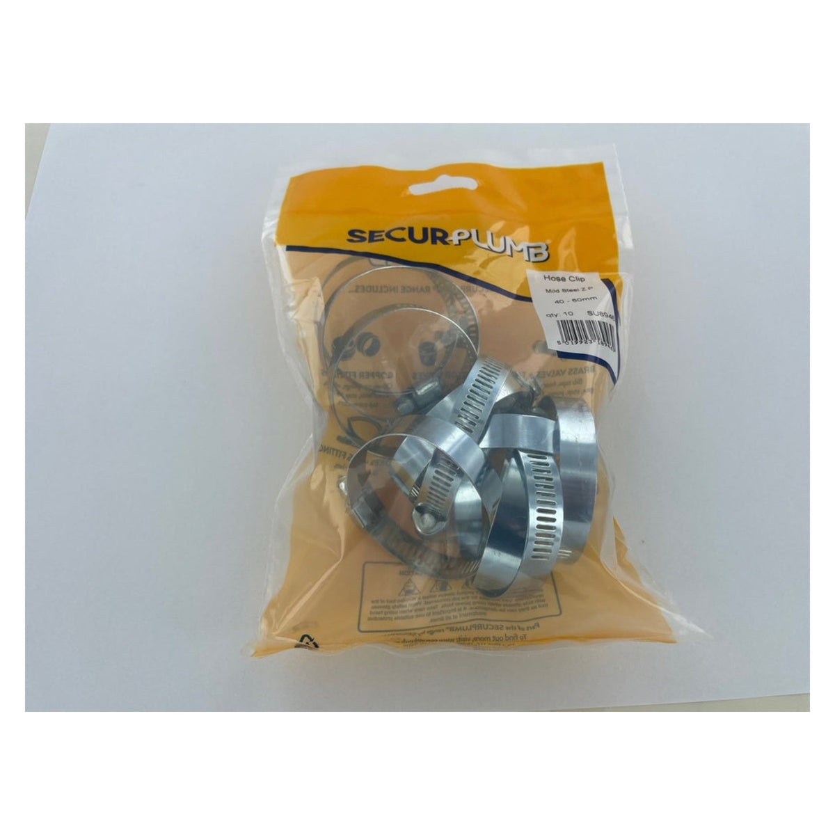 Pack of 10 Securplumb 40-60mm hose clips