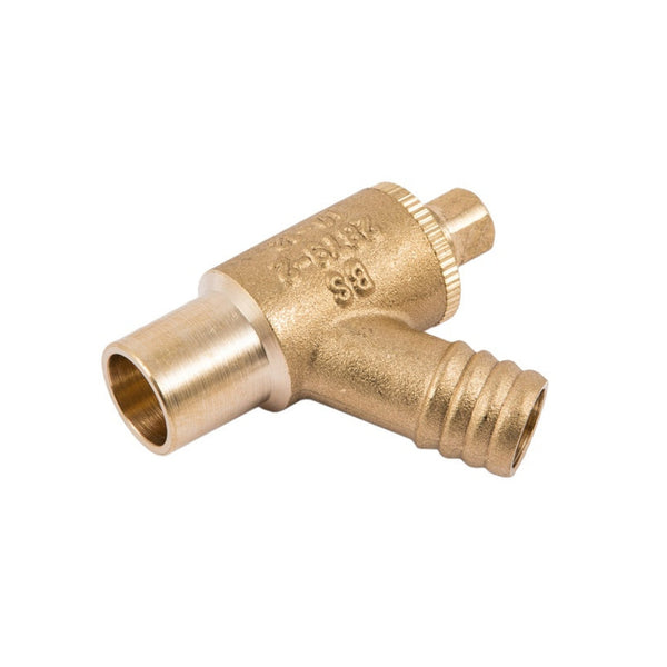 Securplumb Type B brass drain off cock 15mm
