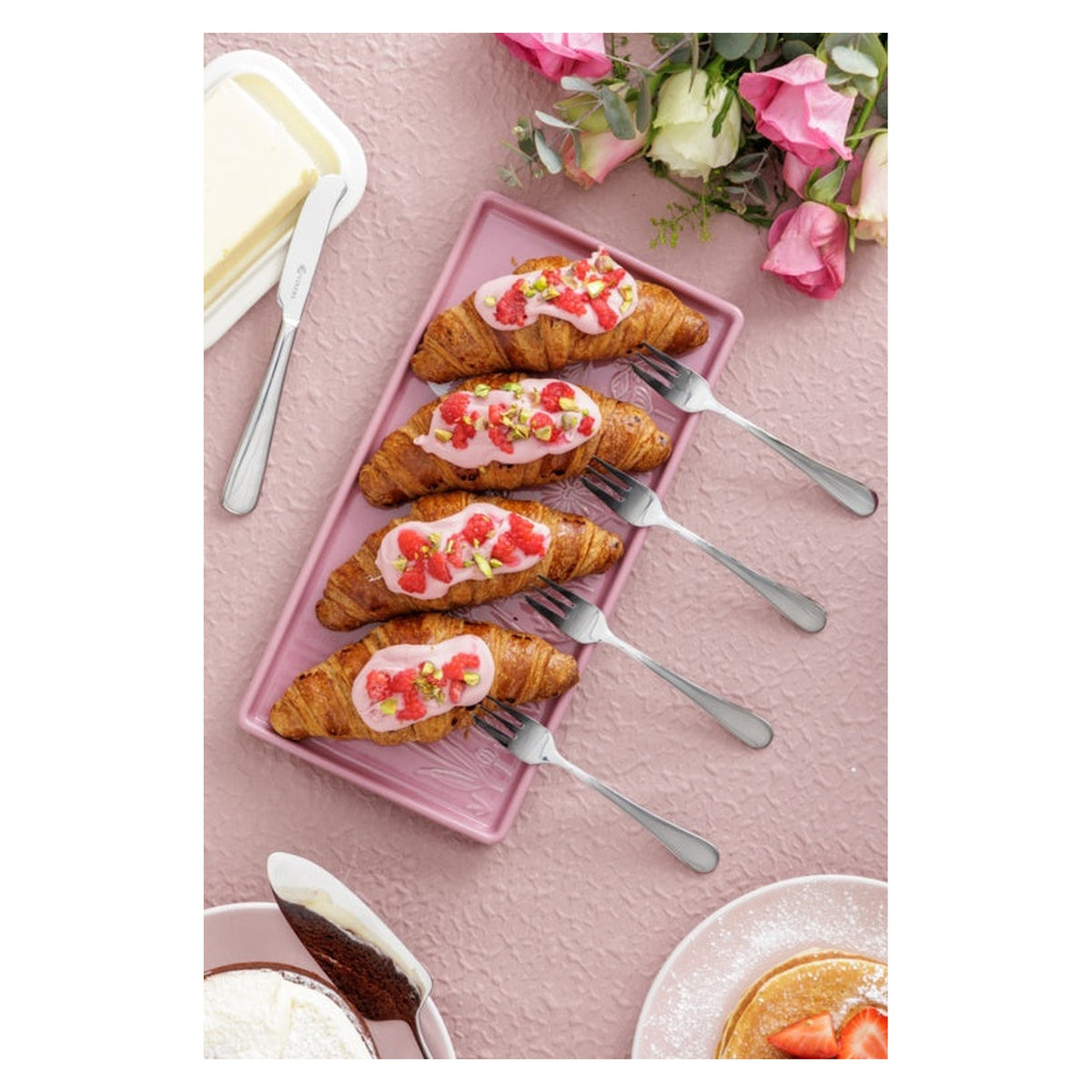 Select 18/0 Pastry Forks - 4 Piece, view 3