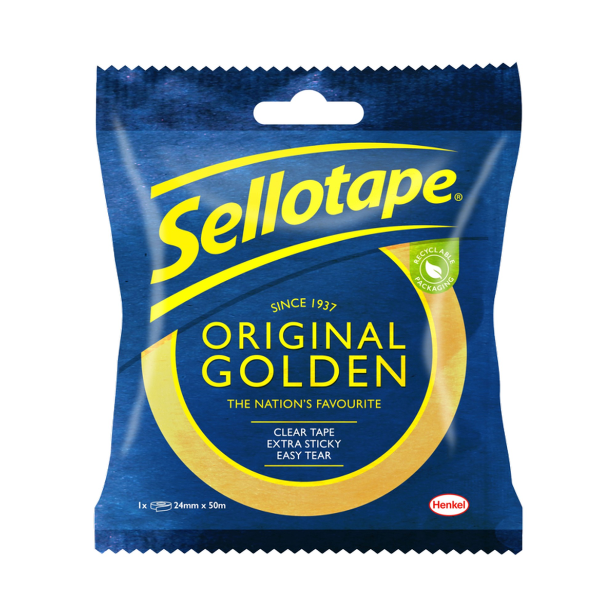 Sellotape Original Golden Tape 24mm x 50m box of 6