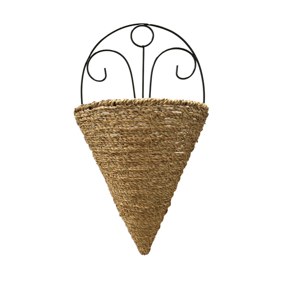 Semi Conical Iron Wall Basket - 10"
