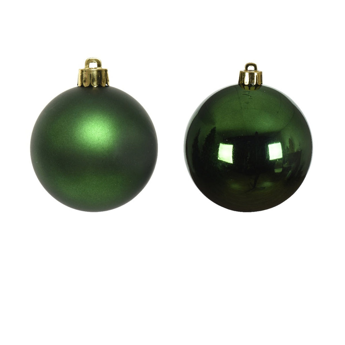 Shatterproof Plain Baubles - Pine Green 10cm, view 2