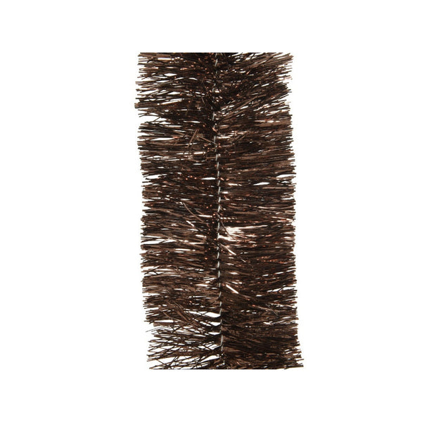 Shiny PVC Tinsel Garland - 270cm  Dark Brown