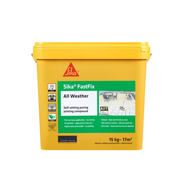 Sika FastFix All Weather jointing compound in Charcoal 15kg