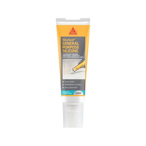Sikaseal general purpose clear silicone 80ml