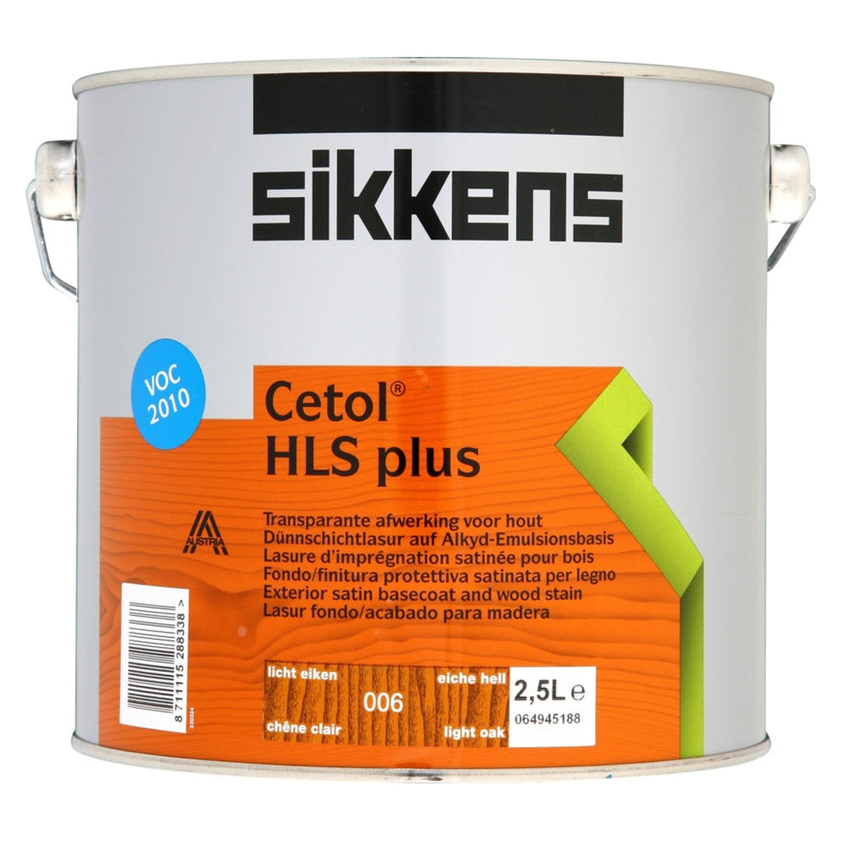 Sikkens Cetol HLS Plus woodstain 006 Light Oak 2.5L