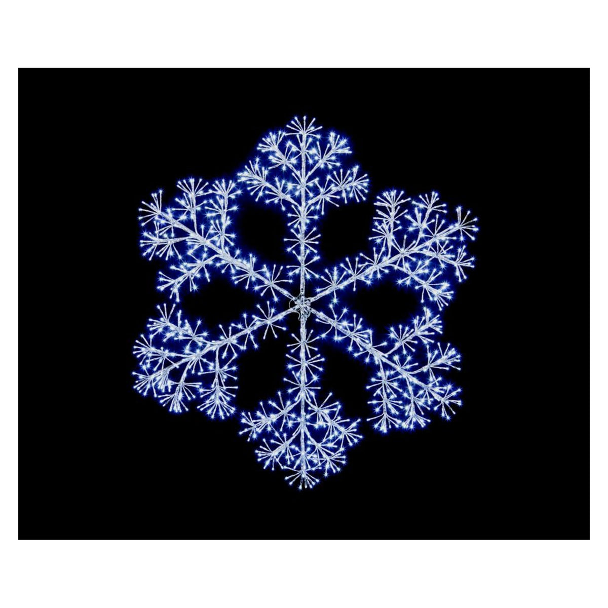 Silver Starburst Snowflake 960 LEDs - 1.2m