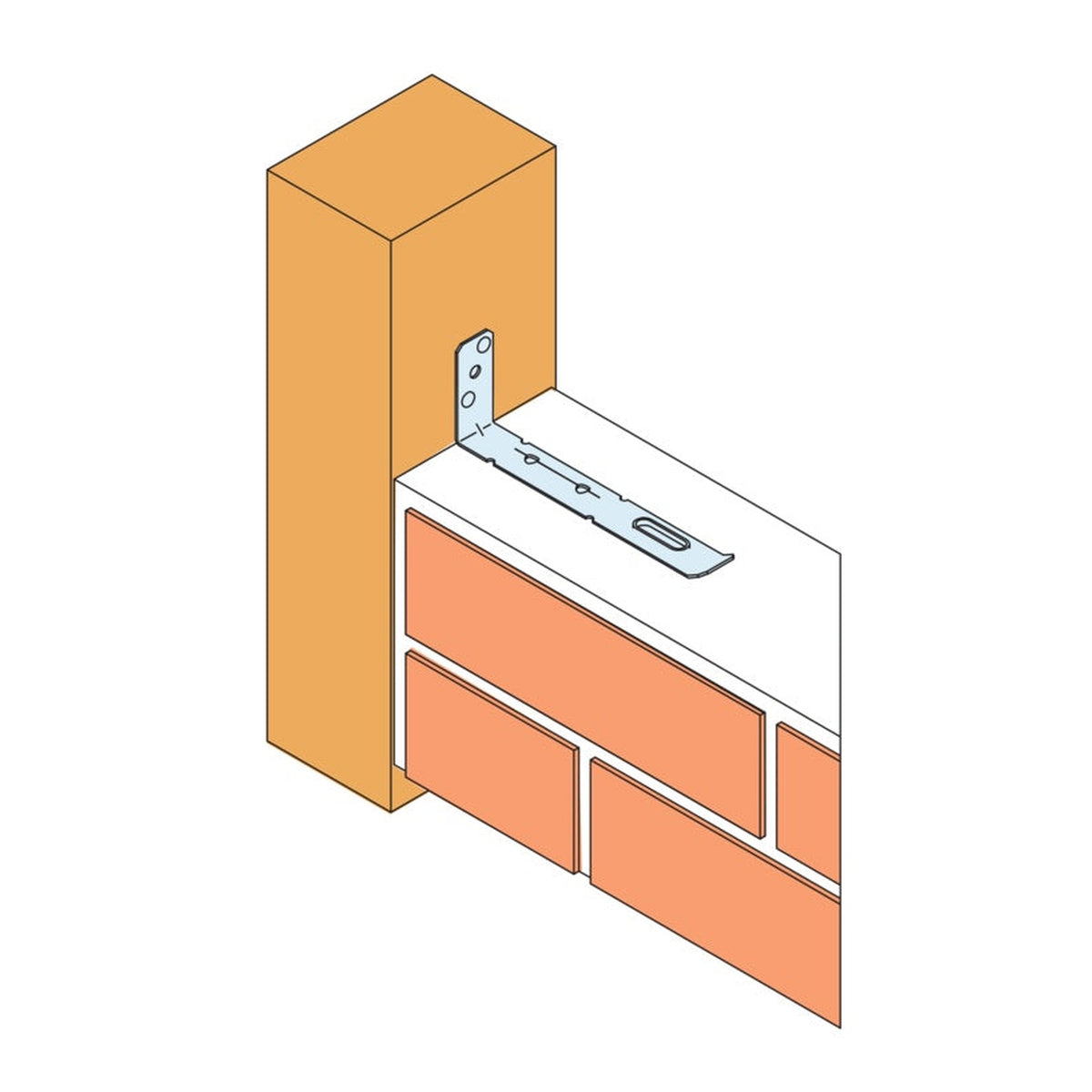 Simpson Strong-Tie 150mm frame tie, view 2