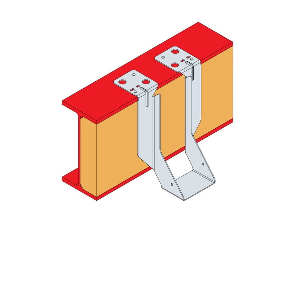 Simpson Strong-Tie timber to masonry joist hanger 150 x 47, view 2