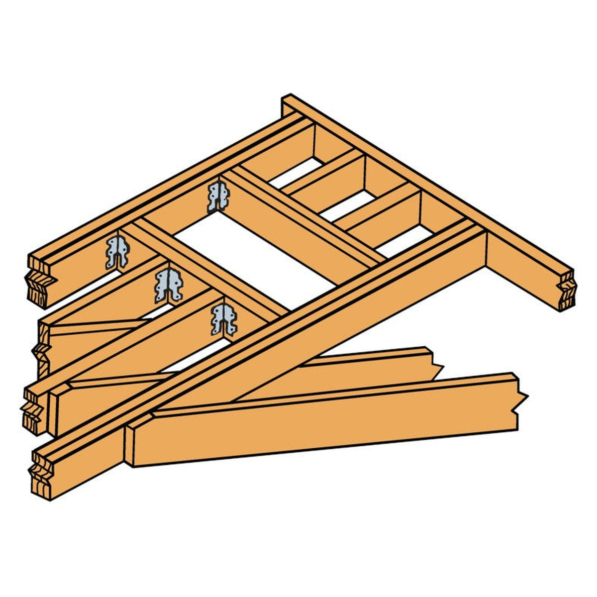Simpson Strong-Tie universal framing anchor, view 3
