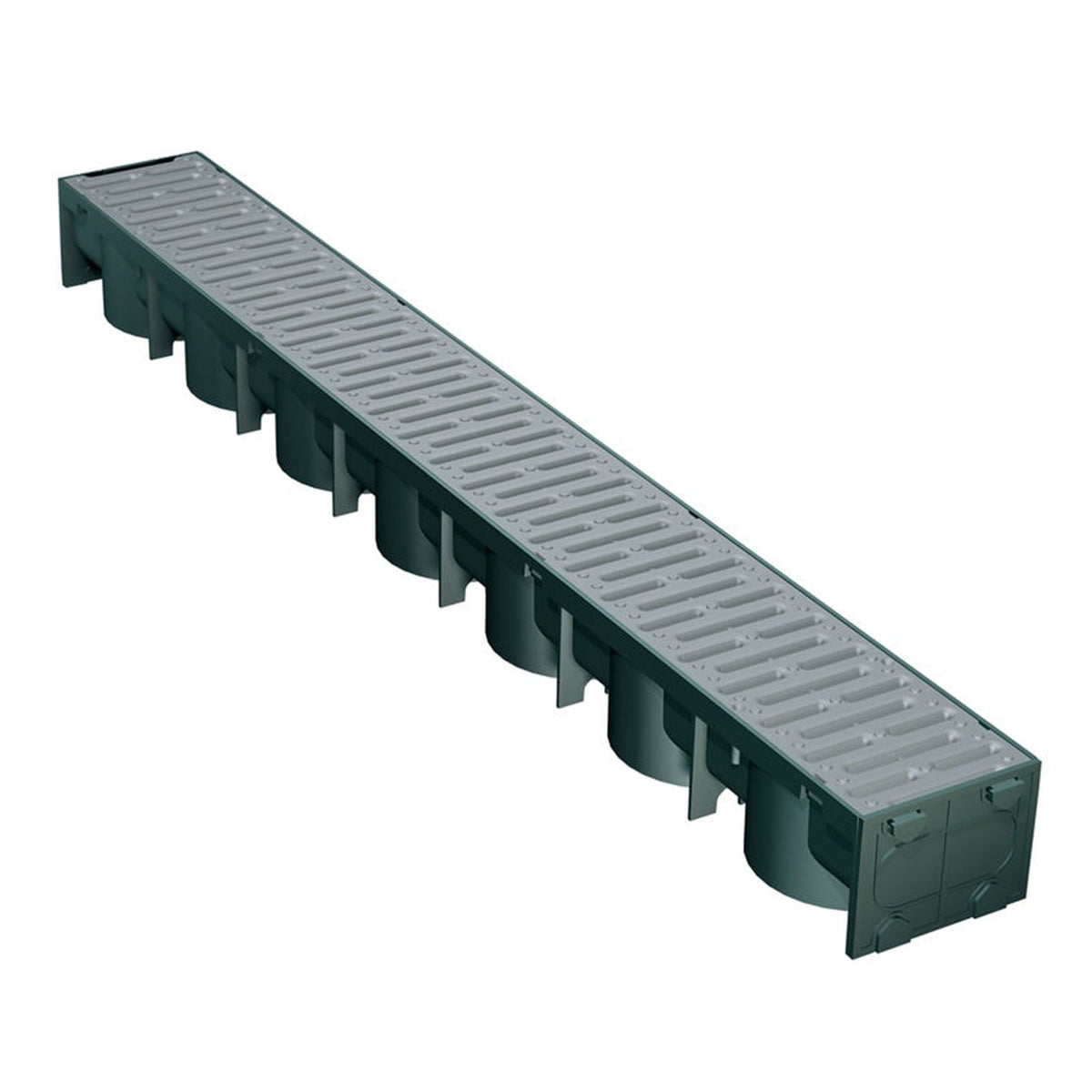 Smartdrain A15 silver drain channel 1m, view 2