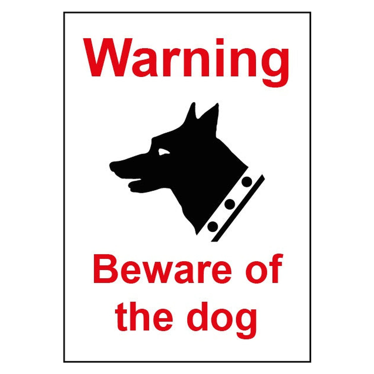 Smiths Architectural Beware of Dog sign 148 x 210mm
