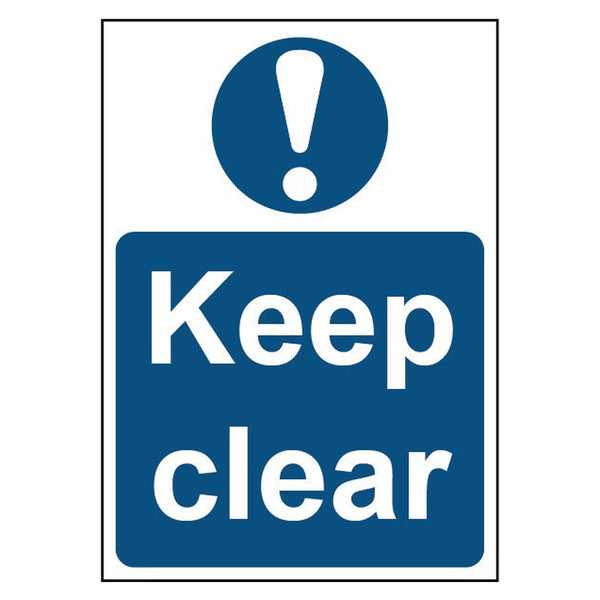 Smiths Architectural blue keep clear sign