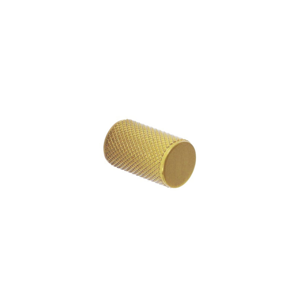 Smiths Architectural satin brass knurled cylinder knob 18mm