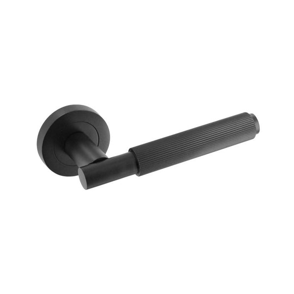 Smiths Architectural black linear lever handle on rose