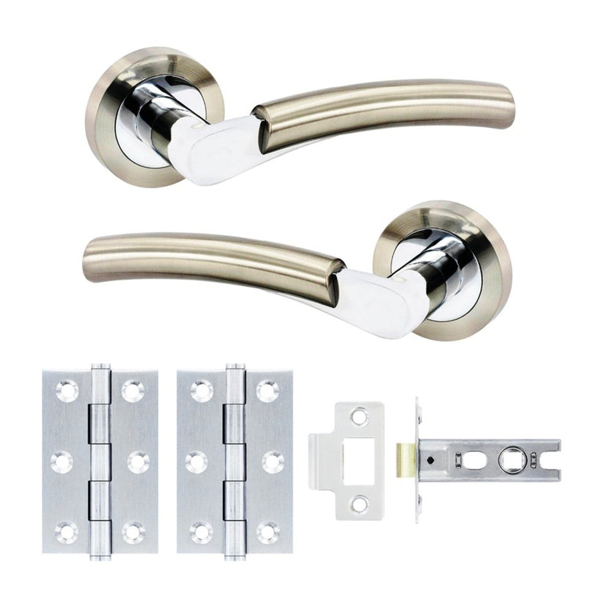 Smiths Architectural Mercury satin chrome lever on rose set