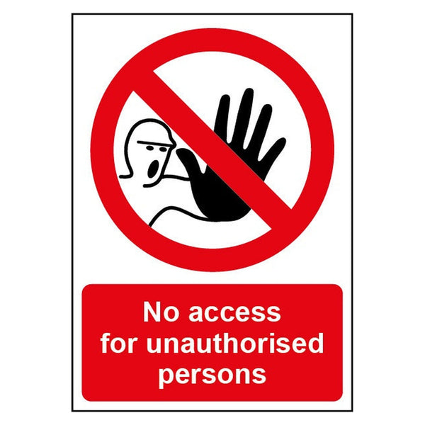 Smiths Architectural 148 x 210mm No Access sign