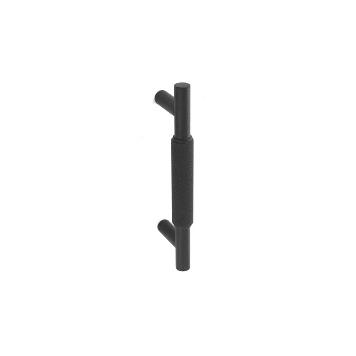 Smiths Architectural 96mm matt black solid brass knurled handle