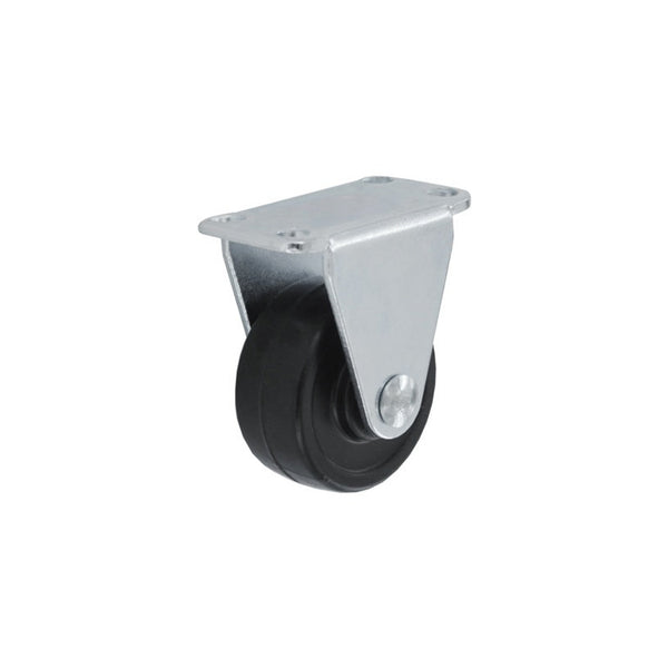 Smiths Ironmongery 40mm rigid rubber wheel castor