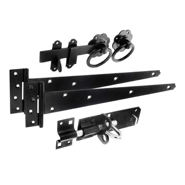 Smiths Ironmongery black ring latch side gate kit