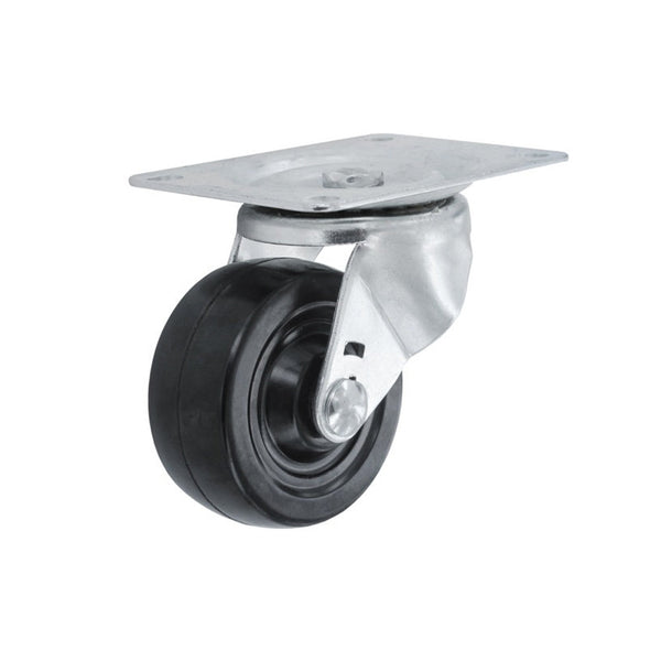 Smiths Ironmongery swivel castor with 65mm rubber wheel