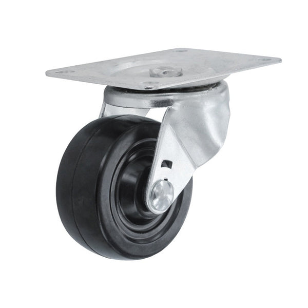 Smiths Ironmongery 75mm swivel castor with rubber wheel