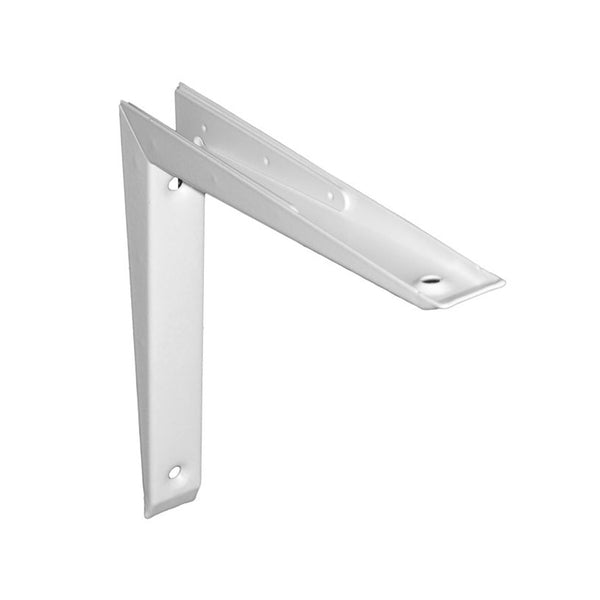 Smiths Ironmongery white mitred bracket, 200 x 200mm