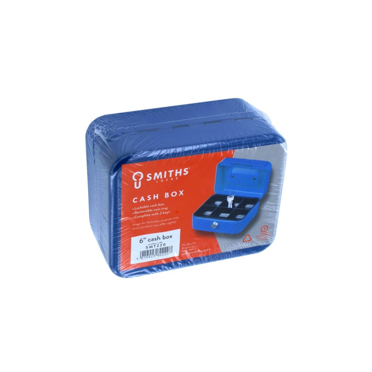 Smiths Locks 6 inch cash box