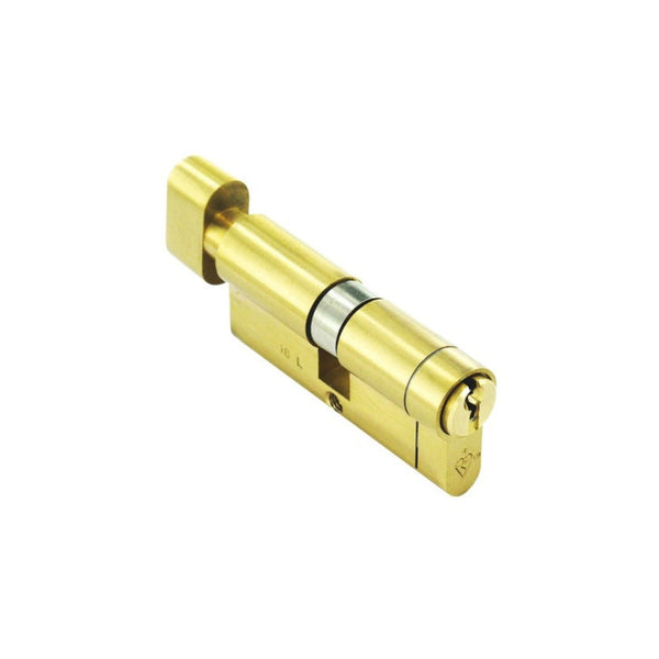 Smiths Locks Snap Safe thumbturn brass euro cylinder 40 x 40mm
