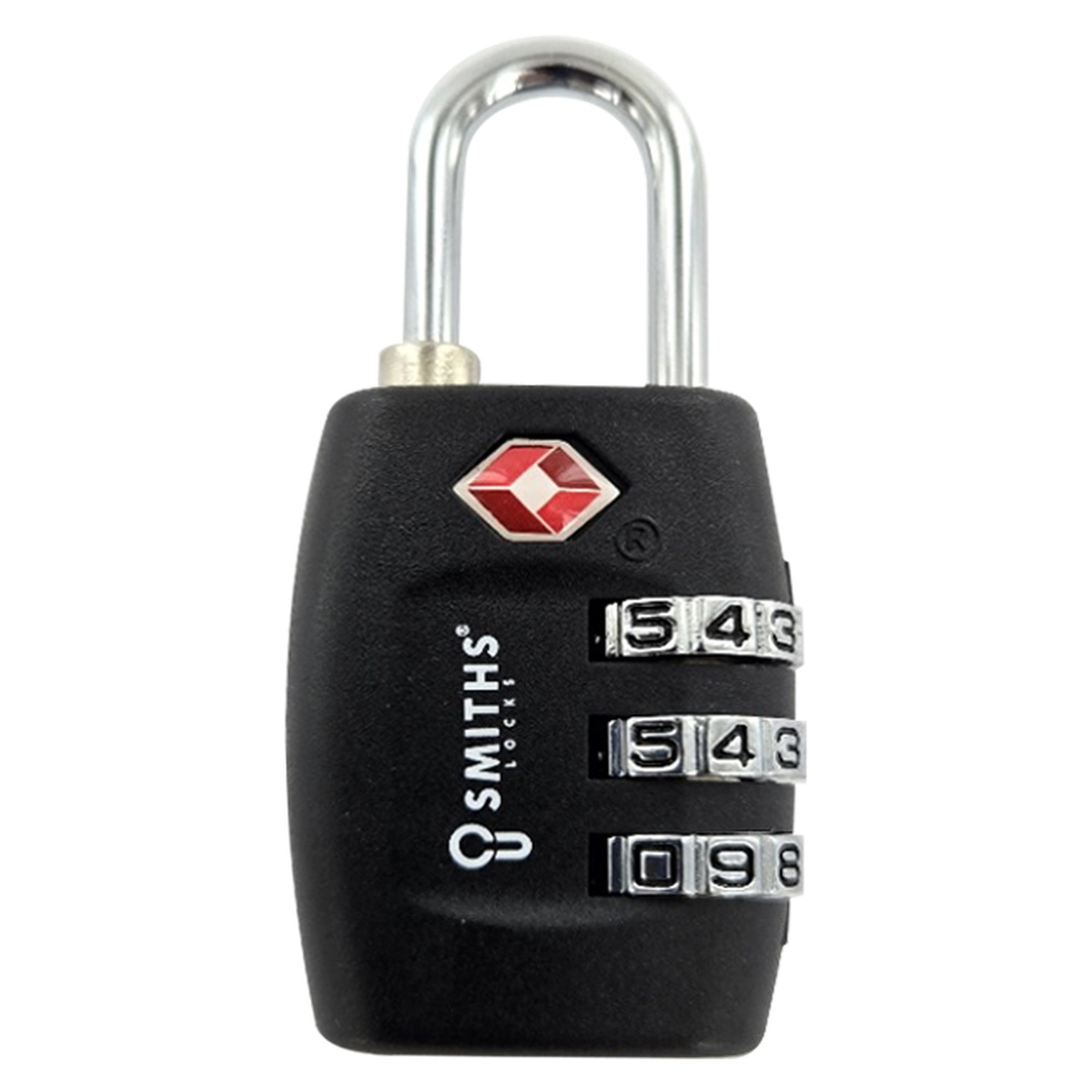 Smiths Locks 35mm TSA 3 dial combination padlock, view 2