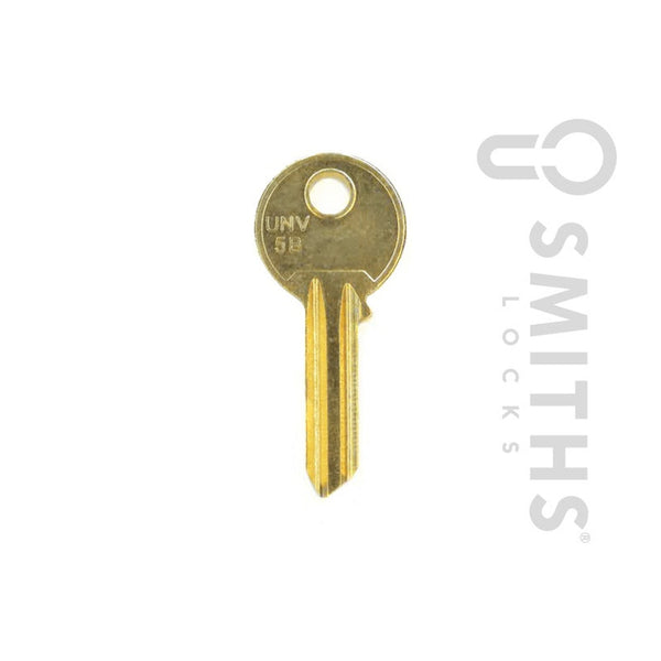 Pack of ten Smiths Locks universal 5 pin brass key blanks