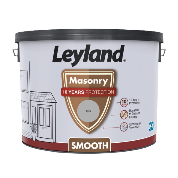Smooth Masonry Paint 10L - Grey