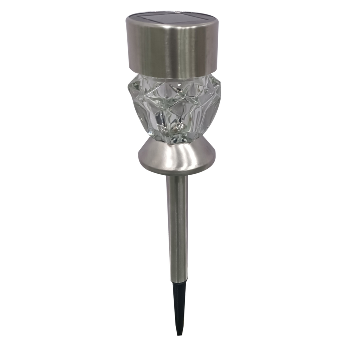 Solar Glass Design Multi Function Stick Light - 34cm