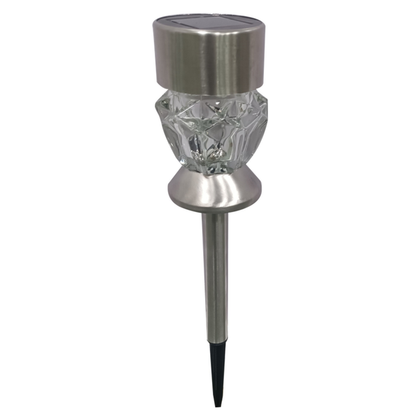Solar Glass Design Multi Function Stick Light - 34cm