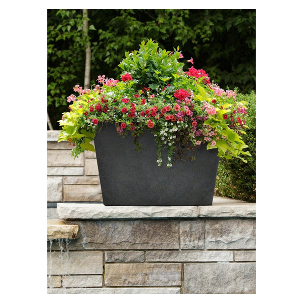 Sonata Trough Planter - Steel Grey 50cm