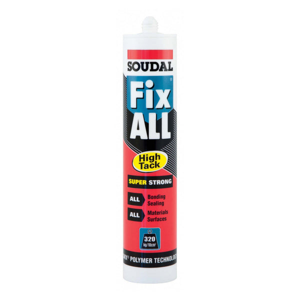Soudal Fix All Super Strong sealant and adhesive 290ml, Black