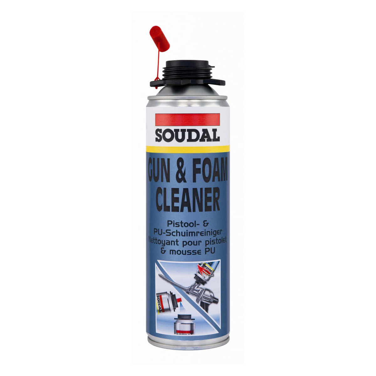Soudal gun and foam cleaner 500ml aerosol