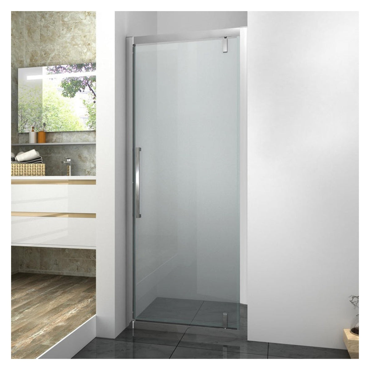 SP Aber pivot shower door 800 x 1850mm